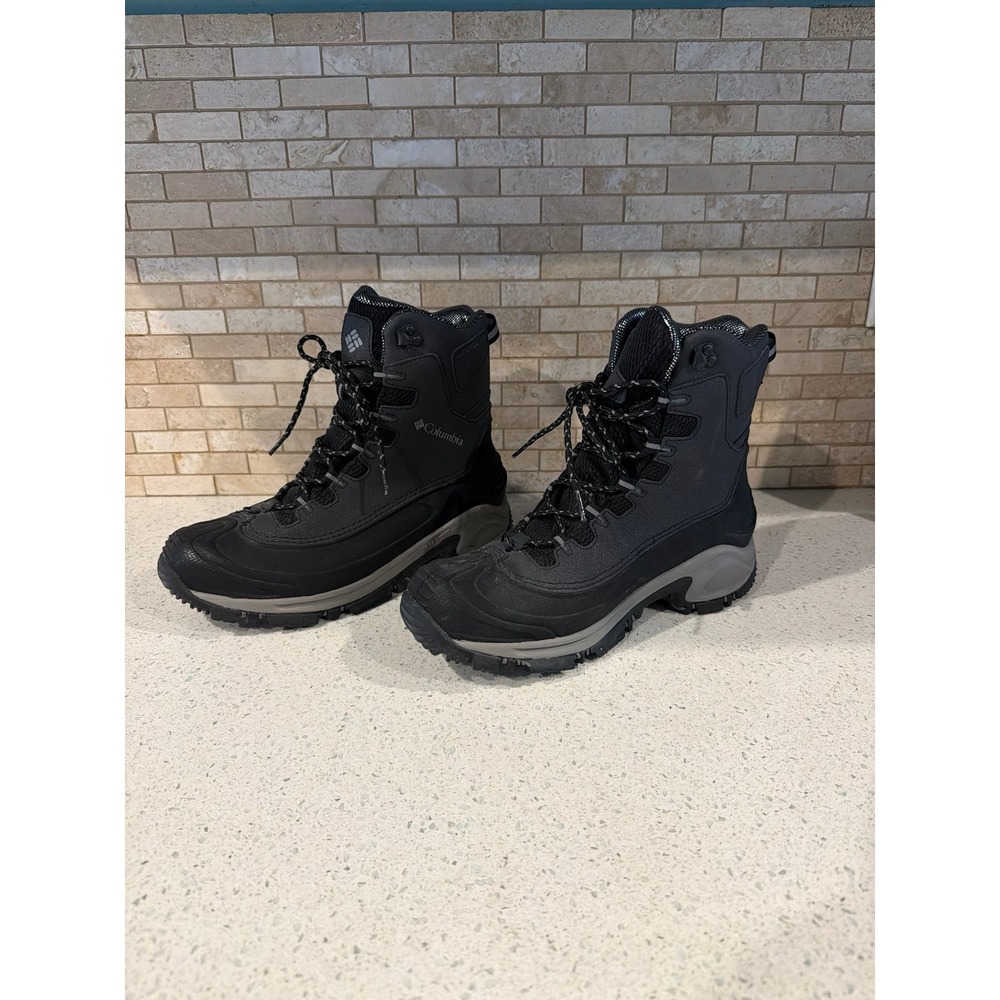 Columbia Omni‎ Heat Techlite Boots Mens 9 Black Waterproof